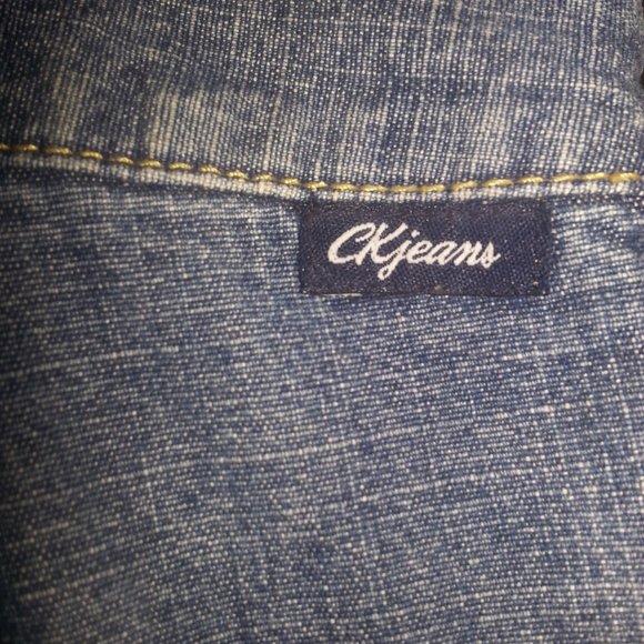 Calvin Klein Wide Leg Jeans w/ Tassel belt - Picture 6 of 8